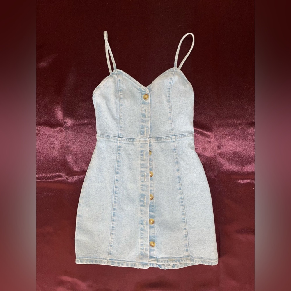 Zara denim mini dress